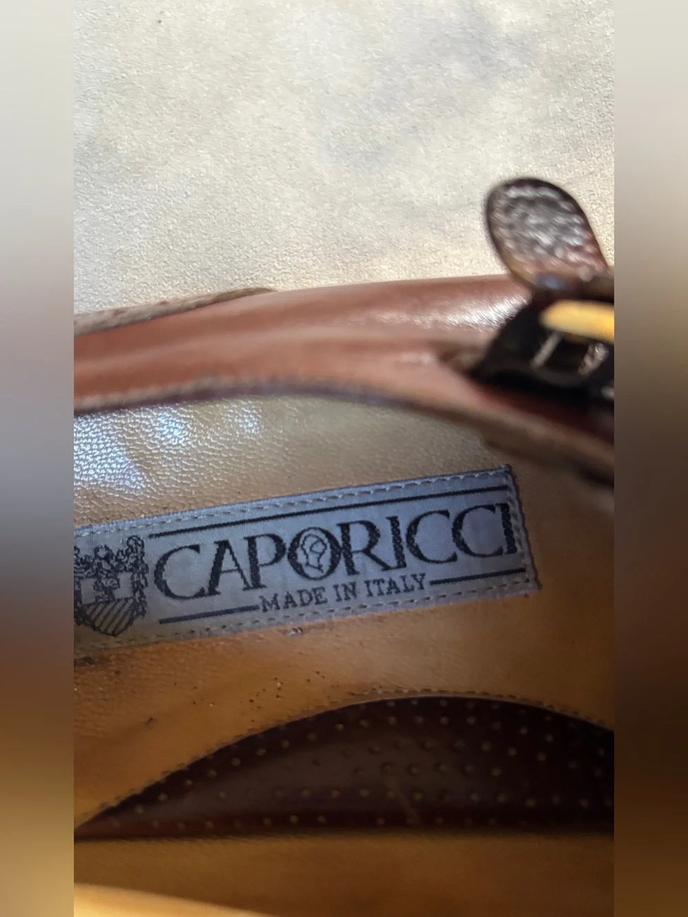 Caporicci Men’s 10 Genuine Alligator Leather Double Monk Strap Shoes Italy